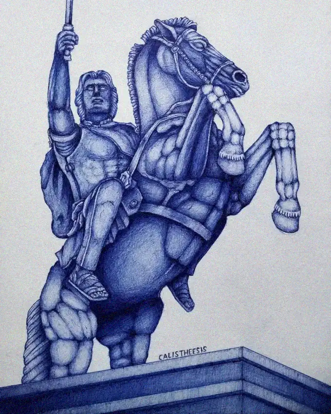 Blue Ink Majesty of Knightly Valor