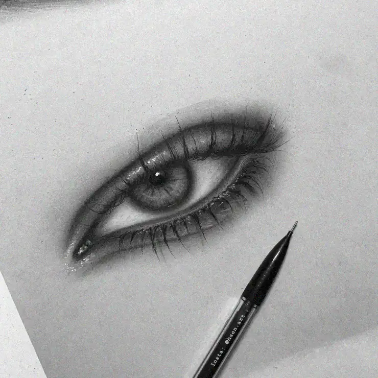 Sketching the Human Eye in Monochrome