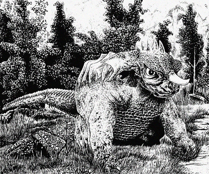 Shadows Amidst Scales in the Forest"
