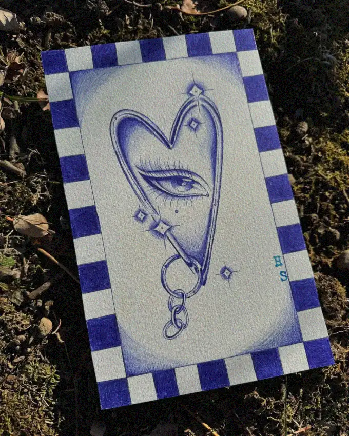 Blue Heart, Geometric Gaze